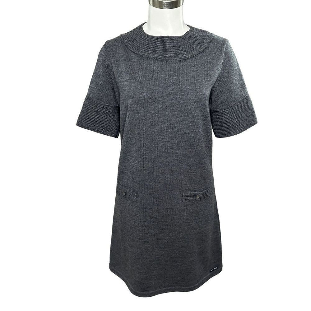Cozy St James wool knit dress